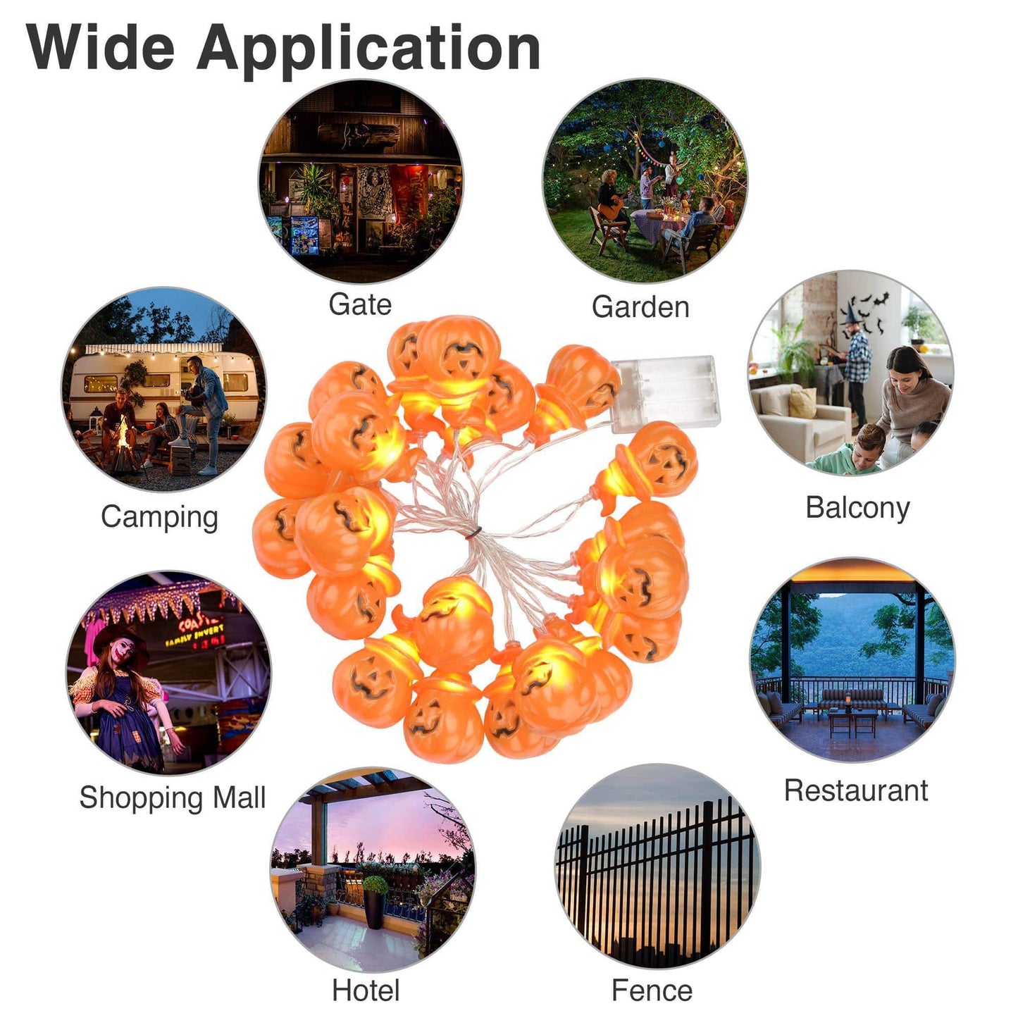 Halloween String Lights for Tattoo Studios – Spooky LED Decor to Create a Festive Client-Friendly Atmosphere