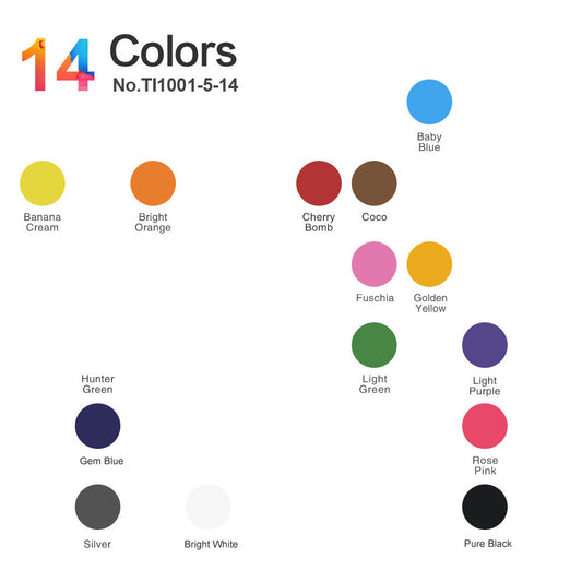 Solong 14-Color Tattoo Ink Set – 5ml Each, Vibrant Pigments