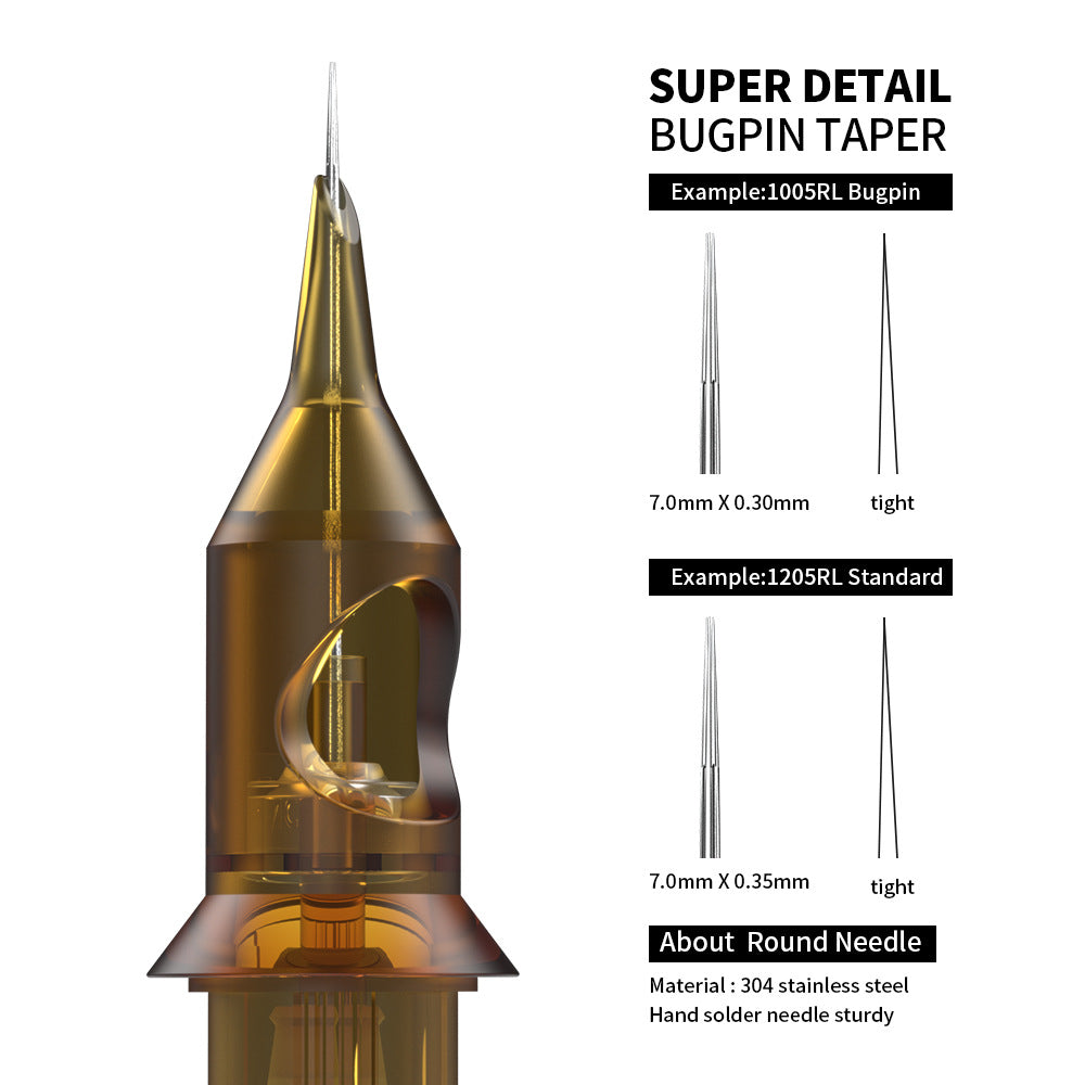 Disposable Tattoo Cartridge Needles – Cheyenne Compatible for PMU, Scalp & Tattoo (20pcs/Box)