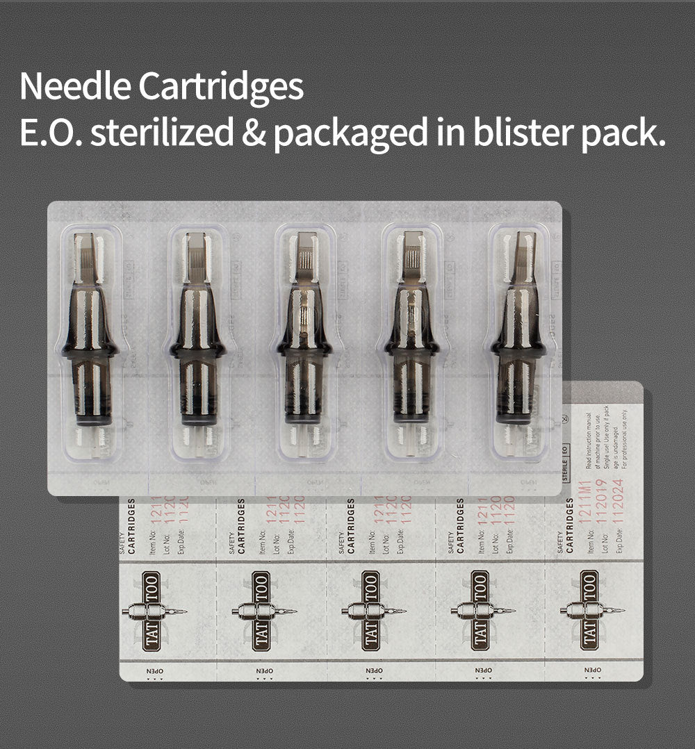 10pcs Disposable Tattoo Cartridge Needles – Short Cheyenne-Style PMU & Tattoo Needles