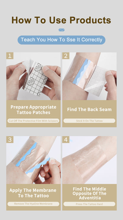 Tattoo Healing Wrap – PU Protective Film Roll, 15cm x 10m, Waterproof & Breathable