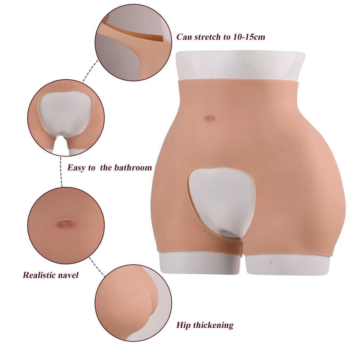 Thickened Silicone Hip Enhancer Panty