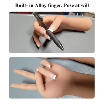 Bendable Female Silicone Hand Model for Jewellery Display
