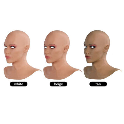 Realistic Female Full-Face Silicone Character Mask