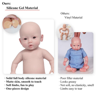 18.5-Inch Full-Body Silicone Reborn Girl Doll
