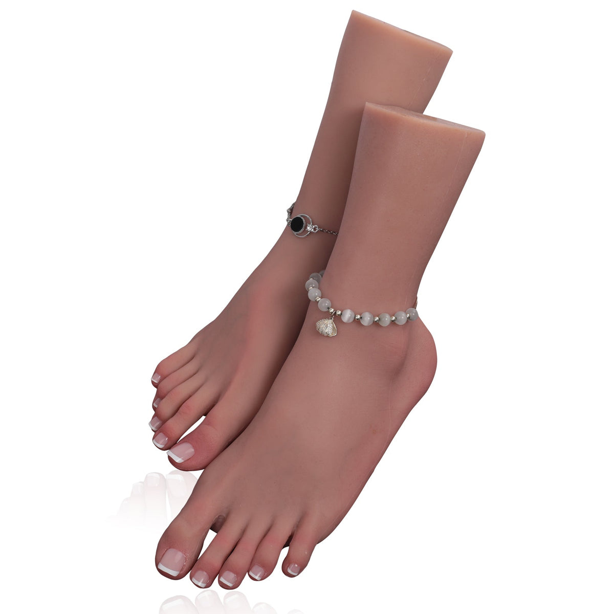 Realistic Female Silicone Foot Model — Flexible or Reinforced