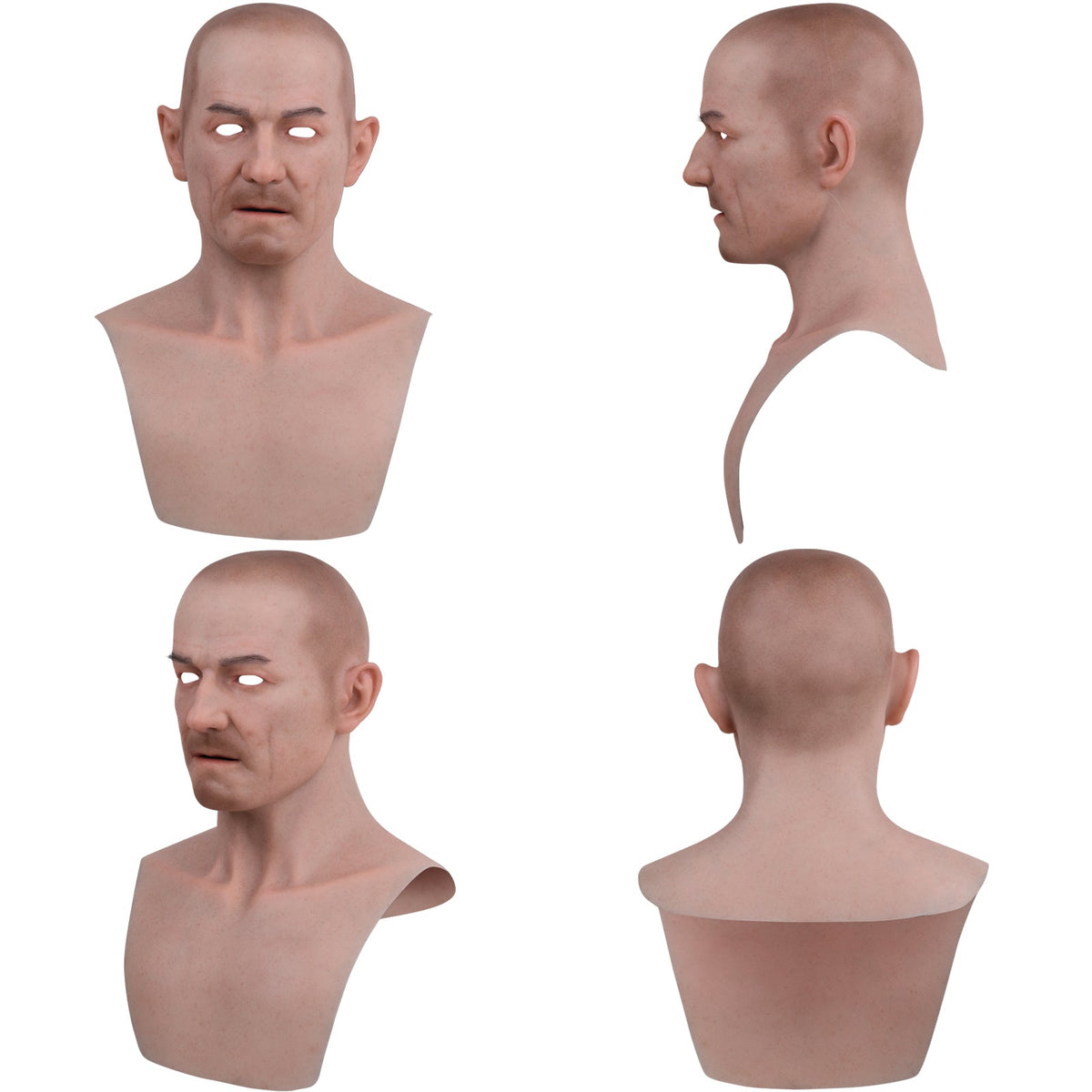 Realistic Young Male Full-Head Silicone Character Mask