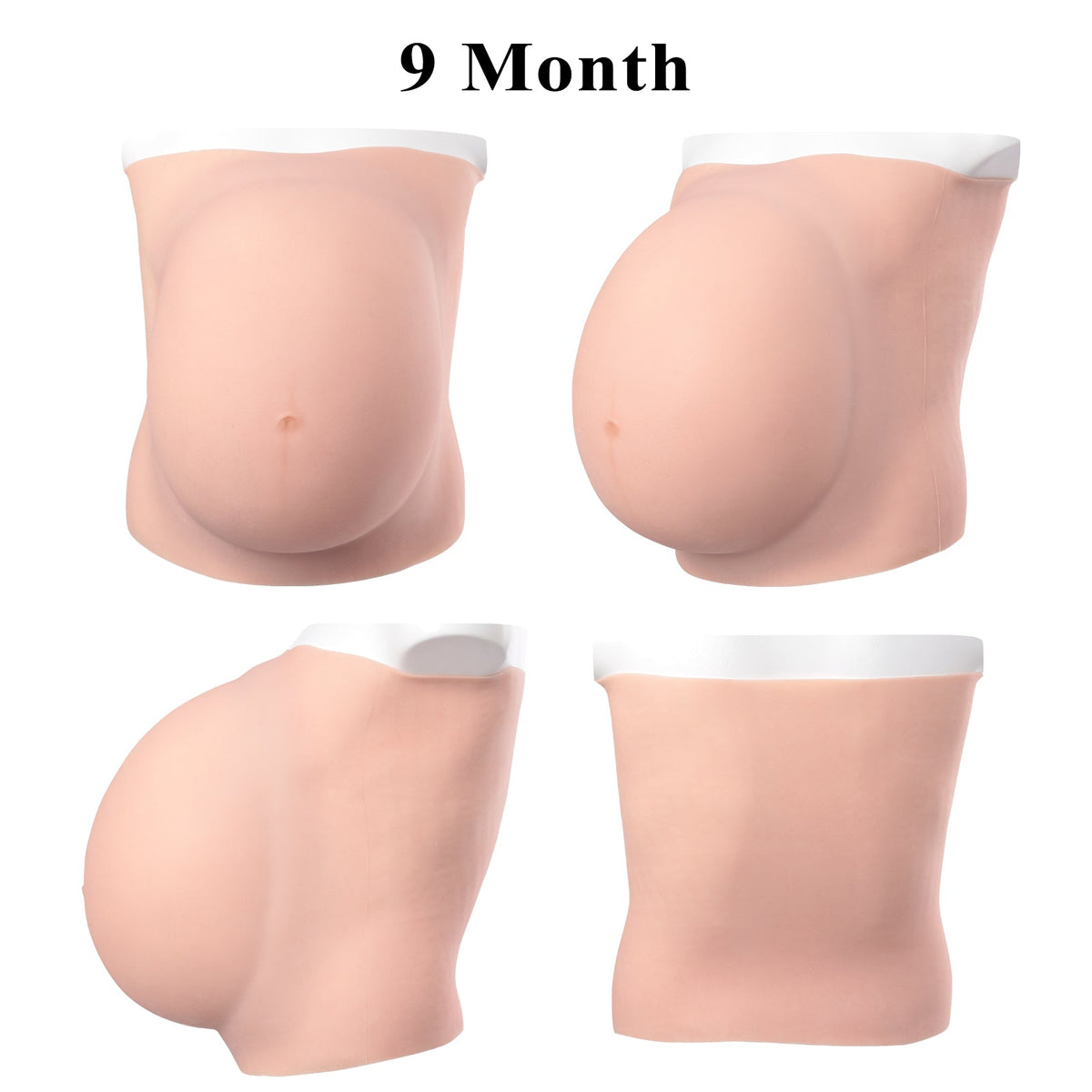 Realistic Silicone Pregnancy Belly Form — 6 or 9 Months