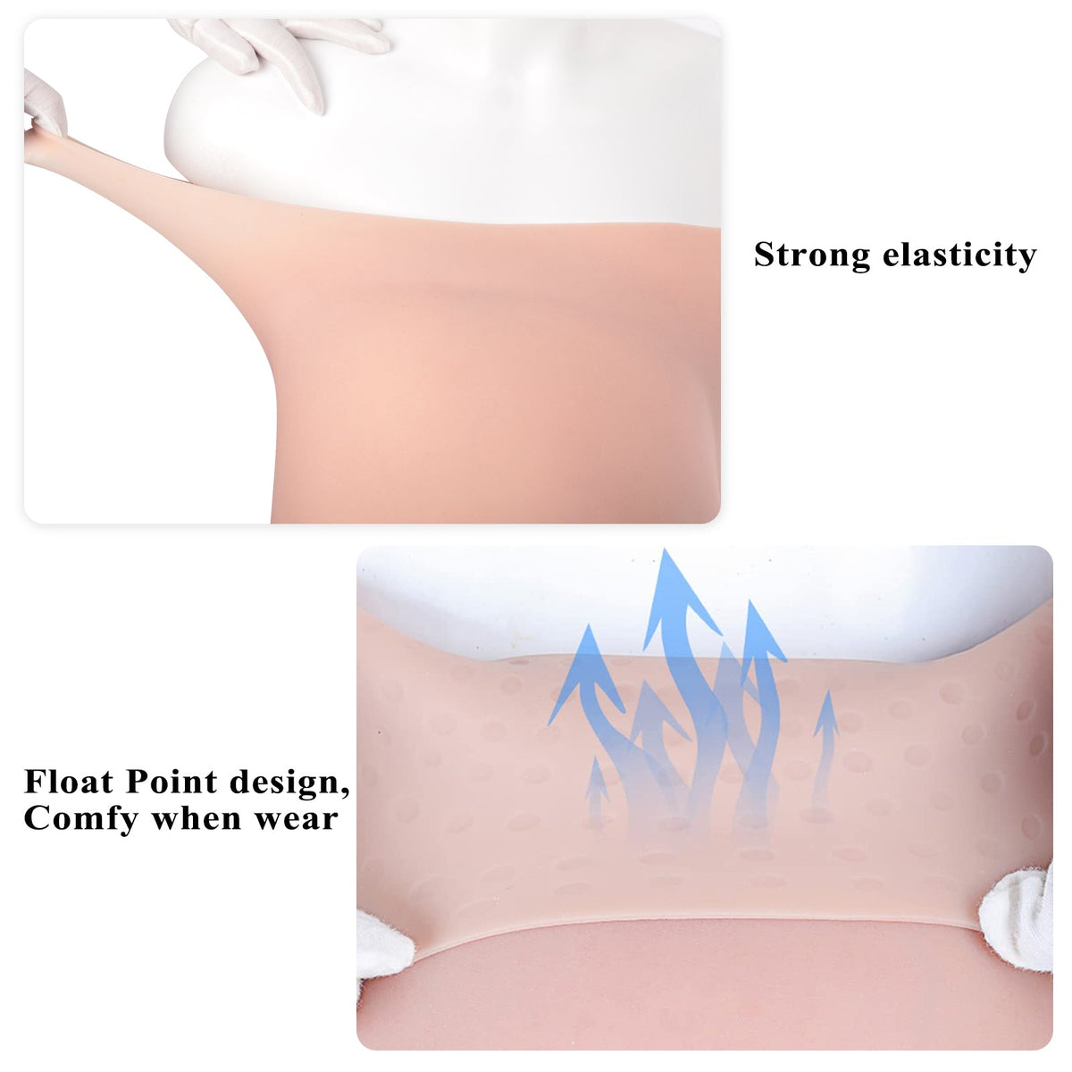 Realistic Silicone Pregnancy Belly Form — 6 or 9 Months