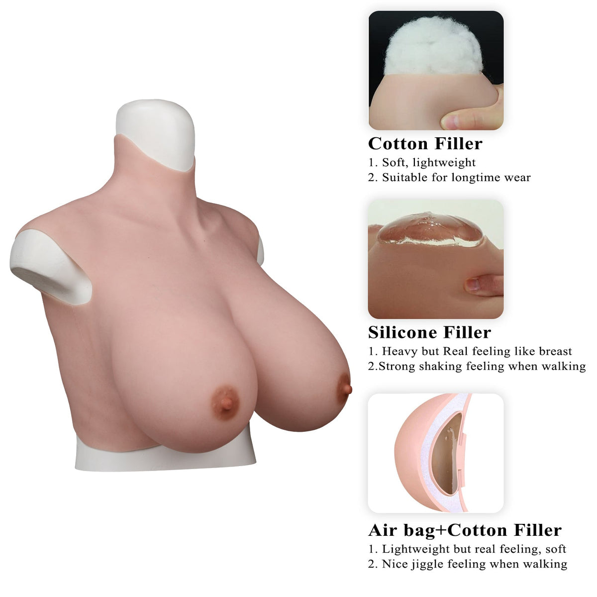 Extra-Large Silicone Breastplate — K, S & Z Cup