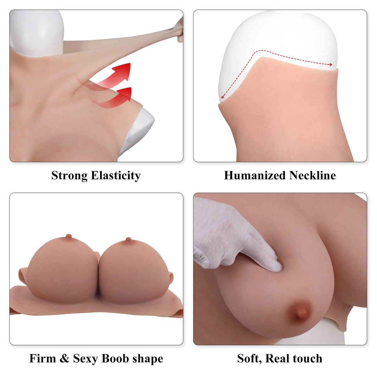 Extra-Large Silicone Breastplate — K, S & Z Cup