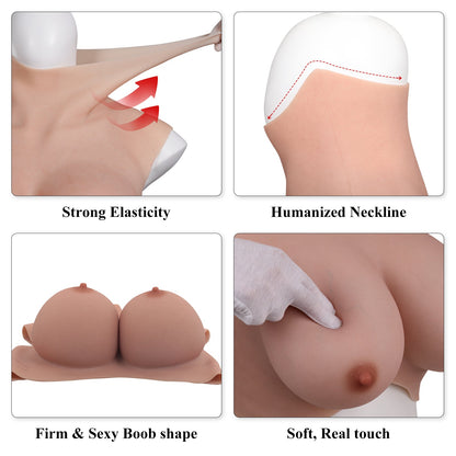 Extra-Large Silicone Breastplate — K, S & Z Cup