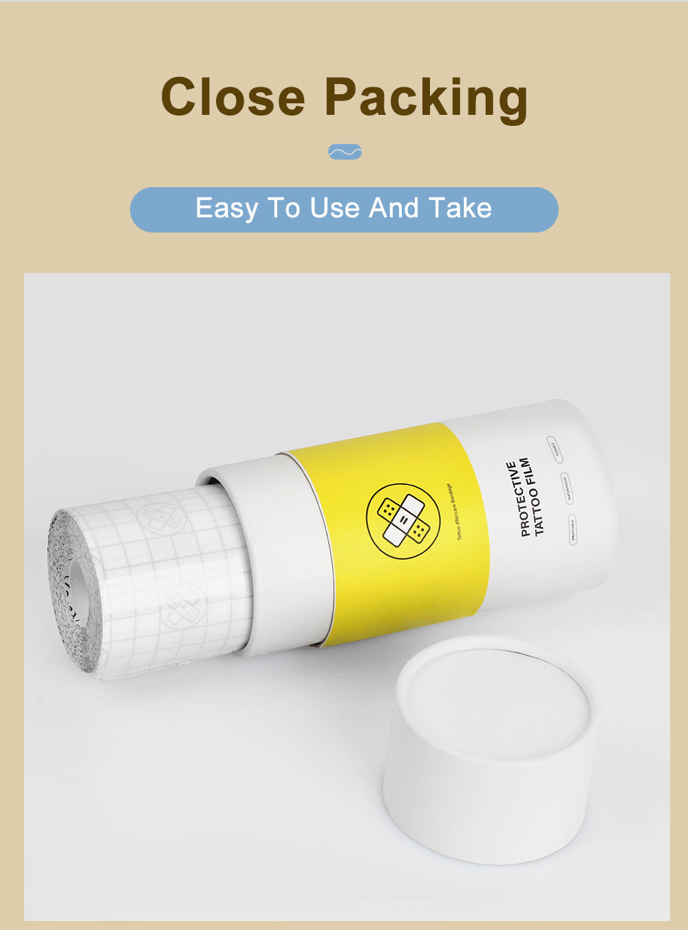 Tattoo Healing Wrap – PU Protective Film Roll, 15cm x 10m, Waterproof & Breathable