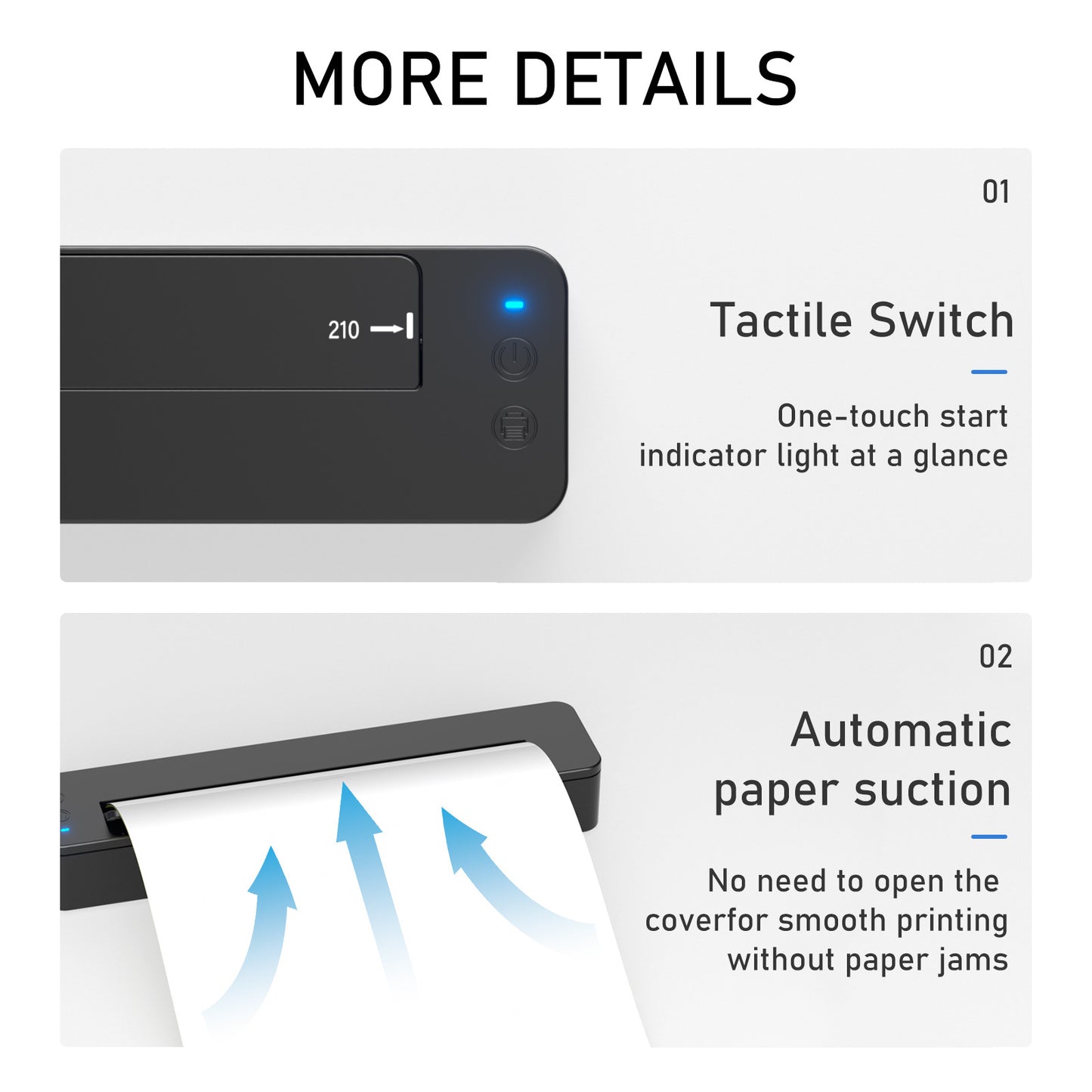 Bluetooth Mini A4 Tattoo Stencil Printer – Thermal Transfer Machine, Clear & Smudge-Resistant