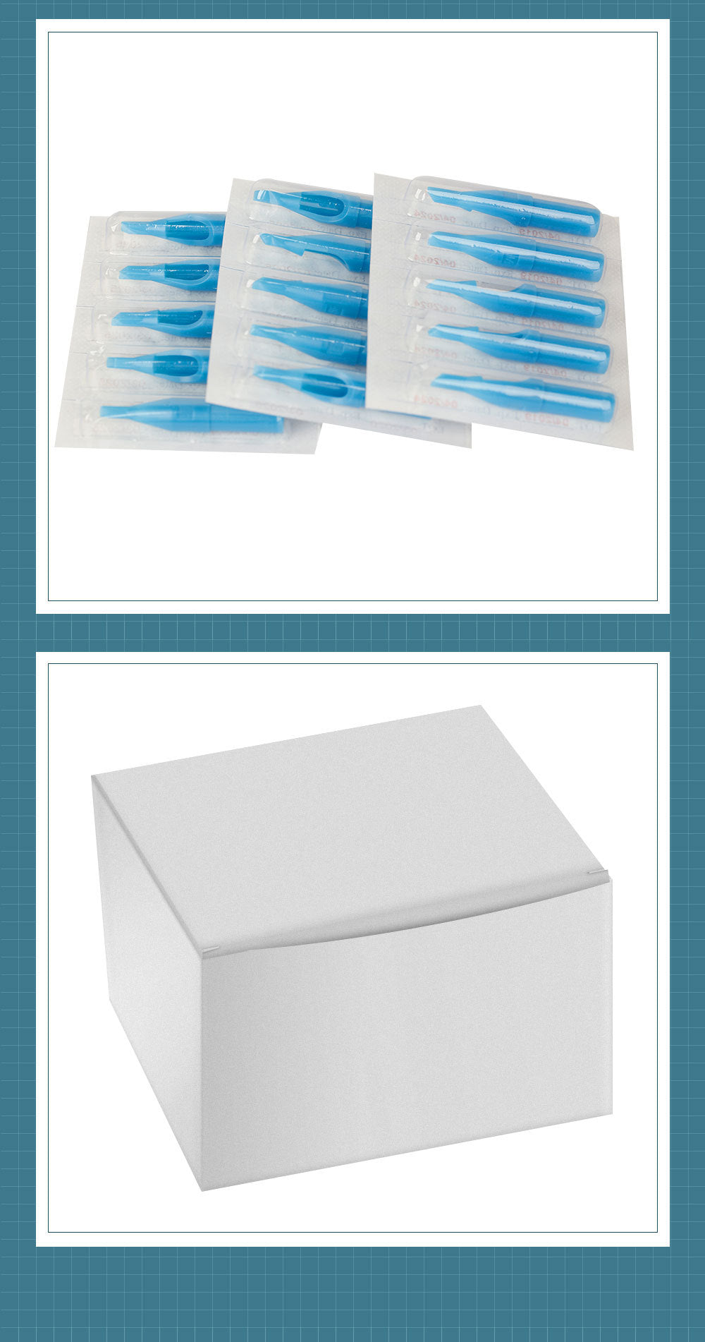 Disposable Blue Tattoo Tips – 100pcs Mixed Set with 10 Sizes
