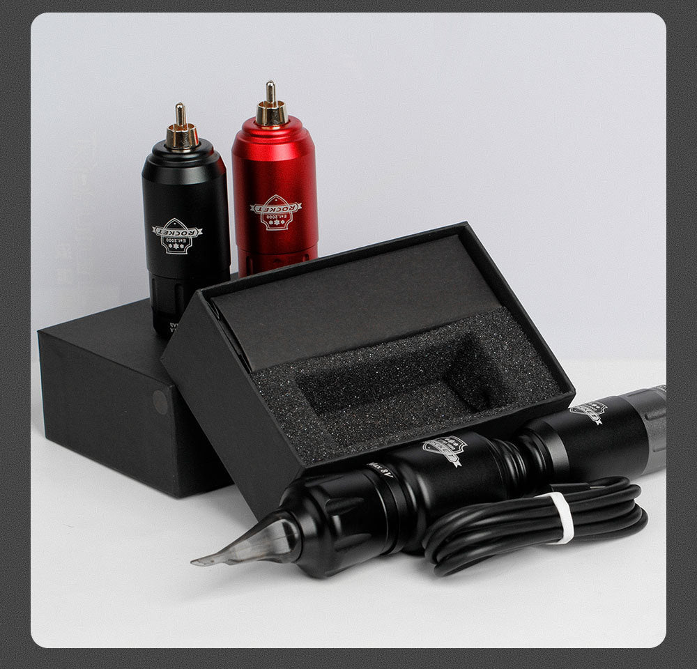 Compact Wireless Tattoo Pen Set – RCA Interface + Battery Pack