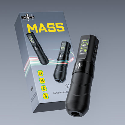 MASS Wireless Tattoo Pen with Color Display – 1500mAh Battery Tattoo Machine