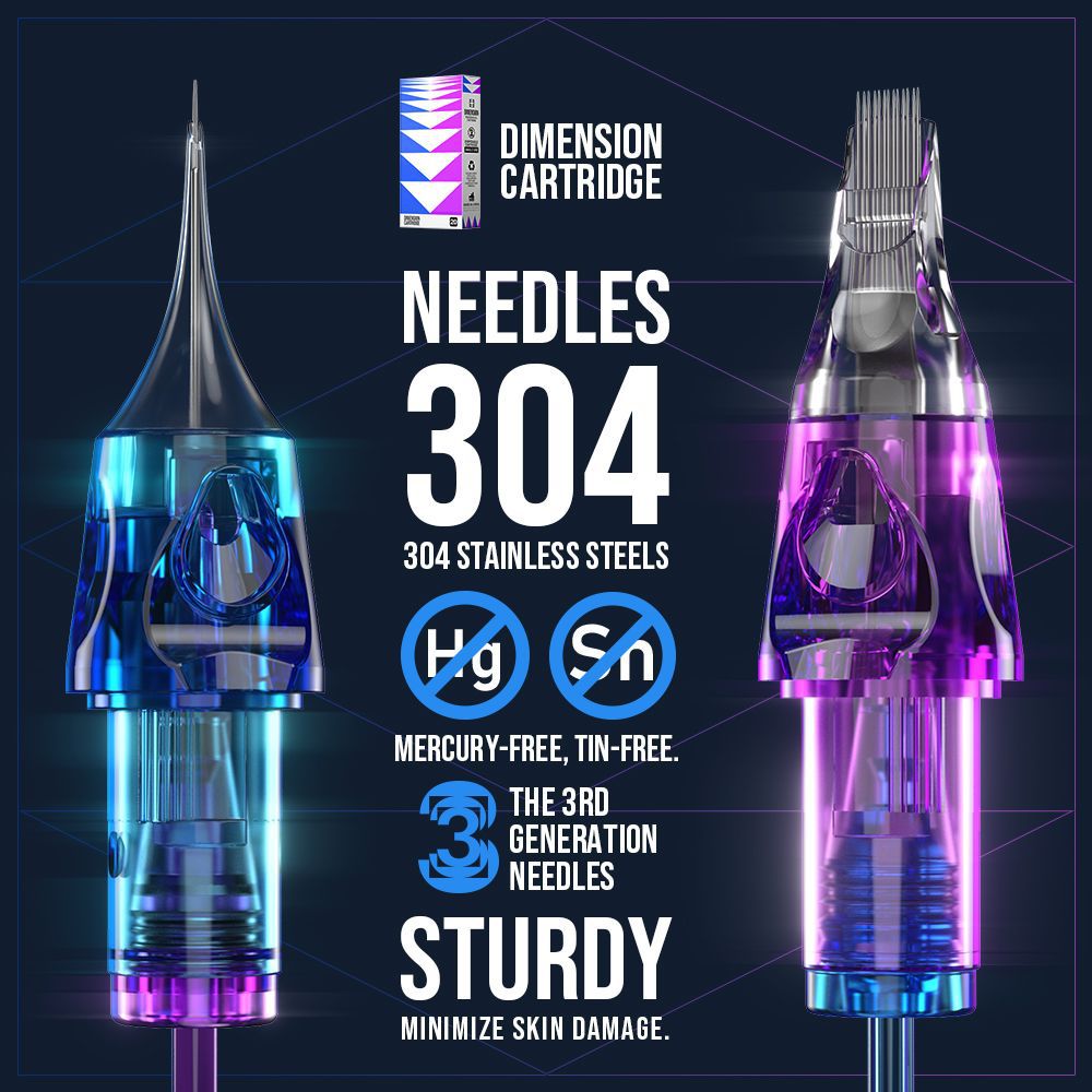 New Disposable Tattoo Cartridge Needles – Liner & Shader (20pcs Box)