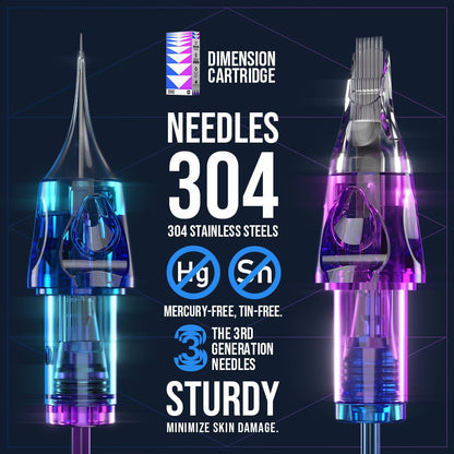 New Disposable Tattoo Cartridge Needles – Liner & Shader (20pcs Box)