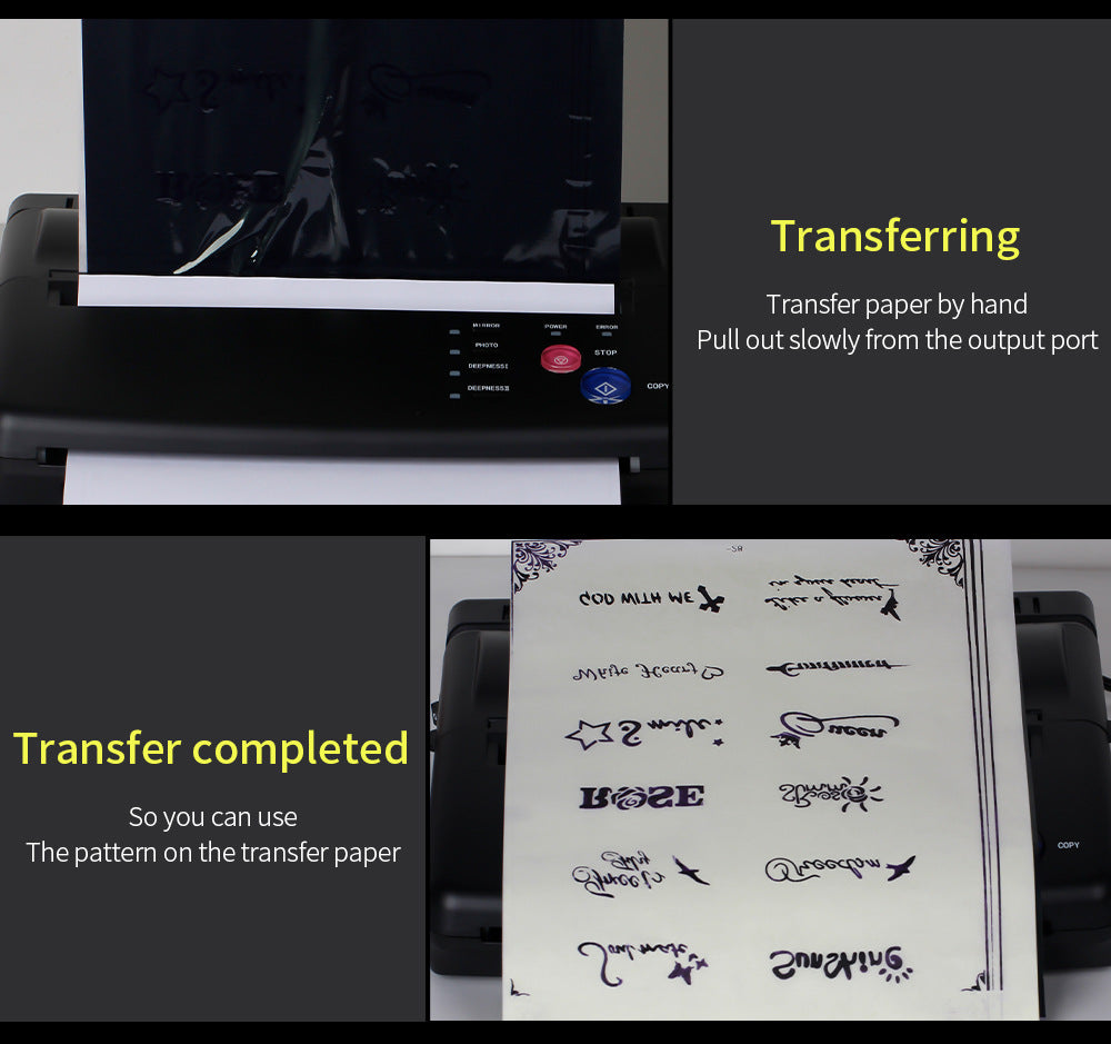 Mini Tattoo Transfer Machine – Thermal Copier with 1-Year Warranty