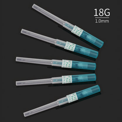 50PCS Disposable Piercing Needles with Catheter – Sterile Stainless Steel Body Piercing Tools