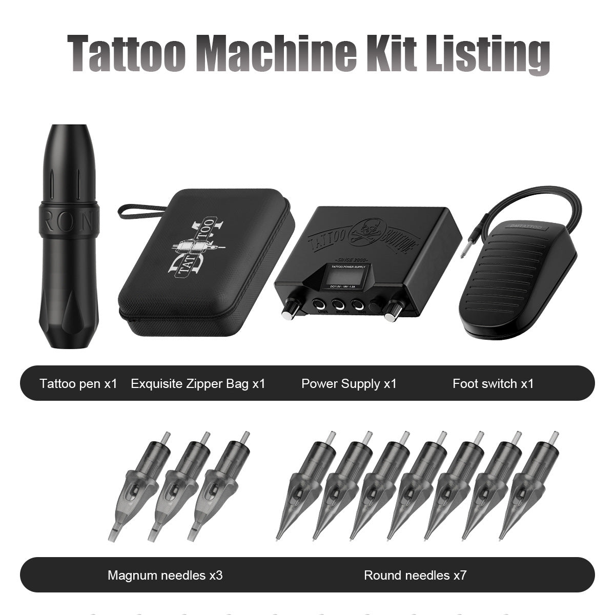 Best-Selling Tattoo Machine Kit – Complete Motor Tattoo Pen Tool Set