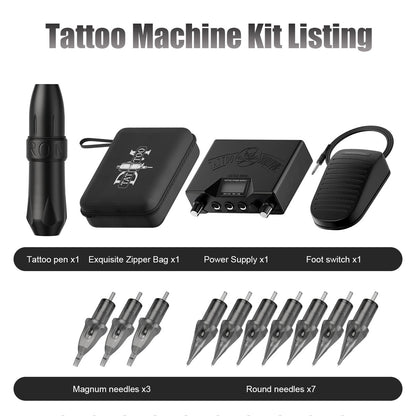 Best-Selling Tattoo Machine Kit – Complete Motor Tattoo Pen Tool Set