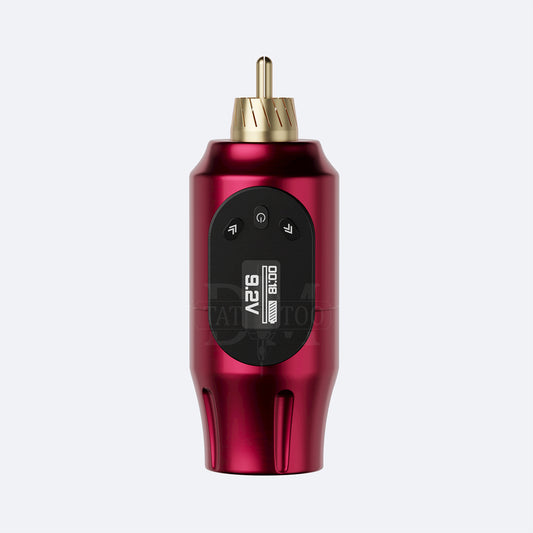 Portable OLED Wireless Tattoo Power Supply – 2000mAh Mini RCA Battery for Tattoo Pen