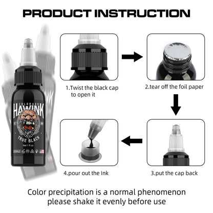 Hawink 21-Color Tattoo Ink Set – 30ml Bottles, Professional Color Pigments