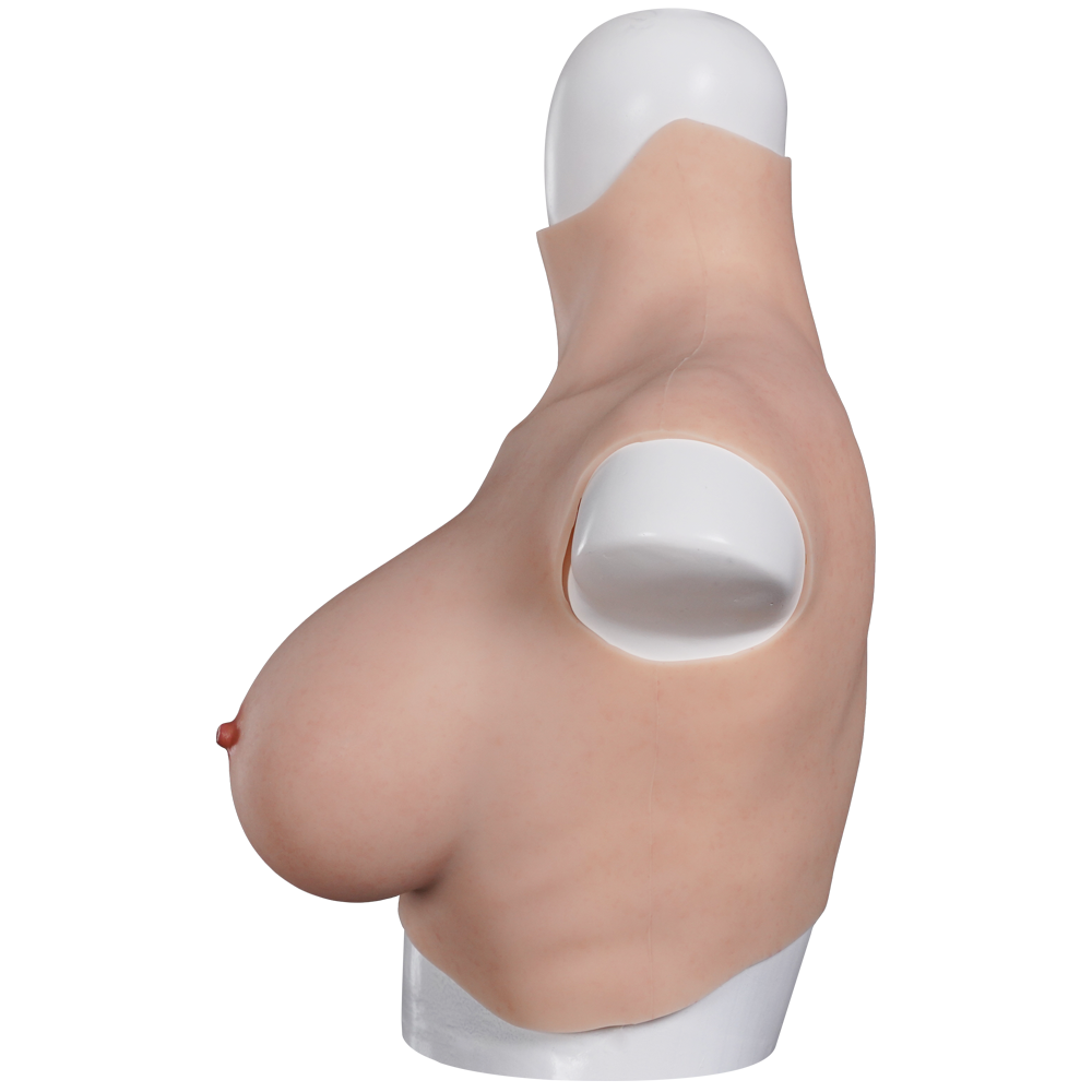 Oil-Free Silicone Breastplate with Air-Cushion Support — B–H Cup