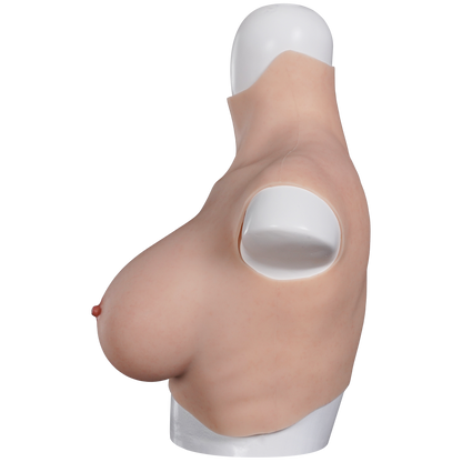 Oil-Free Silicone Breastplate with Air-Cushion Support — B–H Cup