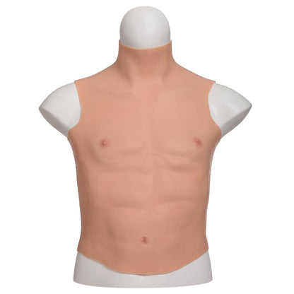 Silicone Muscle Vest with Sculpted Chest & Abs