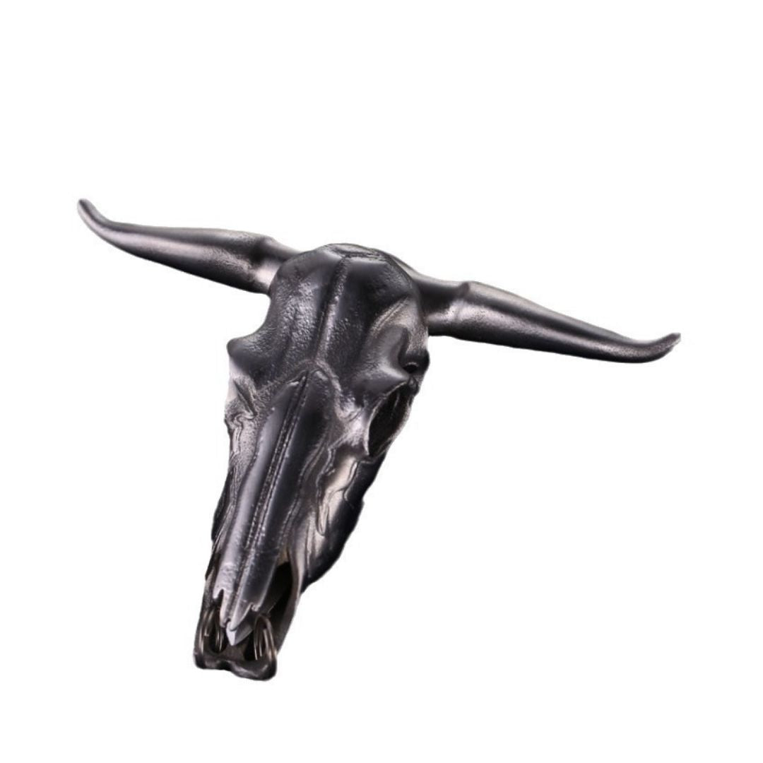 Stainless Steel Tauren Push Dagger - Self-Defense Tool with Keychain