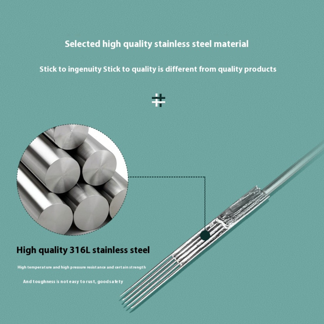 RS Round Shader Tattoo Needles – Disposable, Box of 50