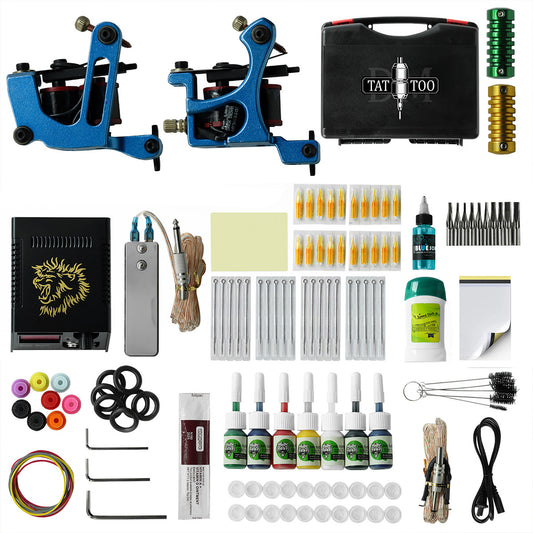 Tattoo Kit for Beginners – Dual Coil Machines Set