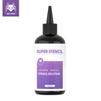 GHOST SPIDER Tattoo Transfer Gel – Smooth & Clear Stencil Transfer, 8OZ / 240ml