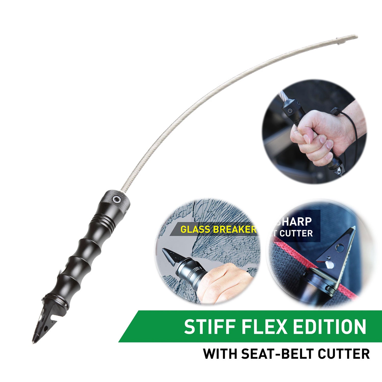 New Self-Defense Steel Wire Tactical Whip