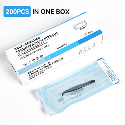 Self-Sealing Sterilization Pouches – Disposable Medical-Grade Bags for Tattoo, PMU, Dental, Nail Tools