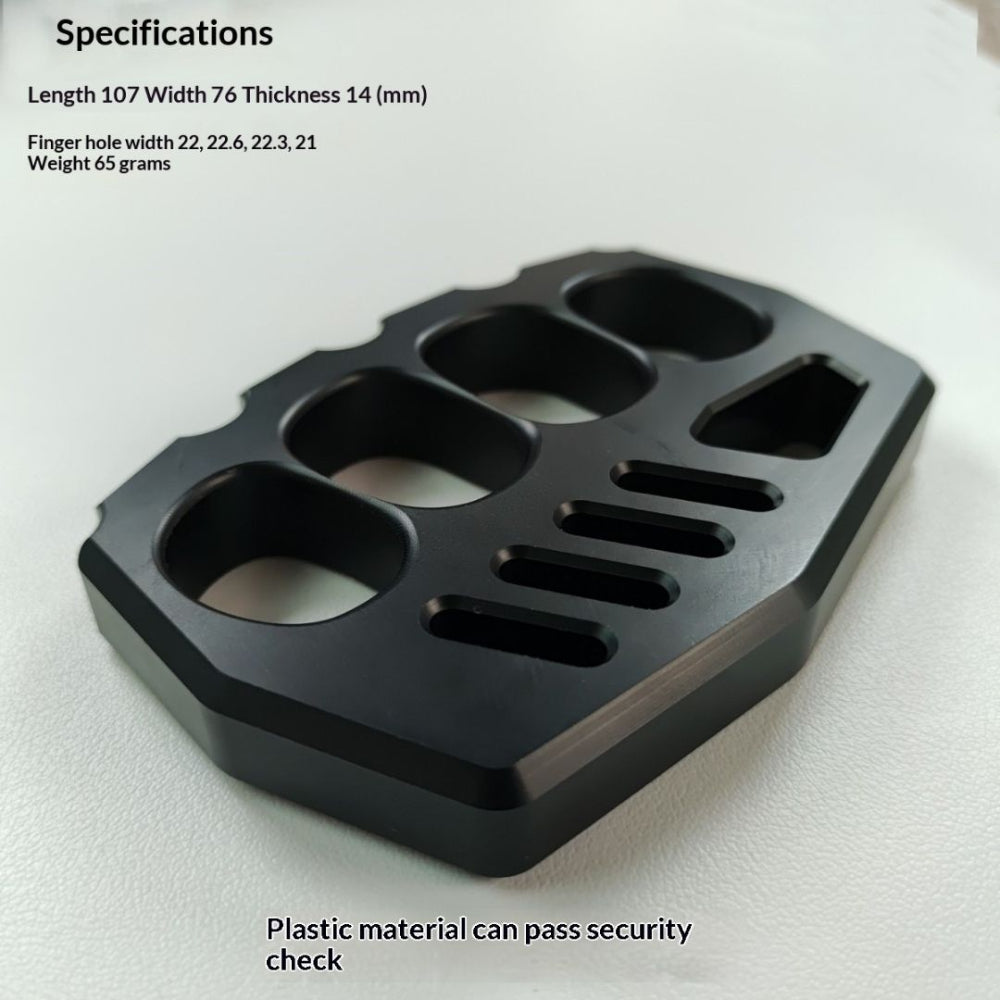 Lightweight EDC Safety Tool- NoMetal PC Plastic Knuckles