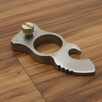 Single Finger Stainless Steel EDC Multi Tool | Slingshot & Bottle Opener