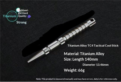 TC4 Titanium Tactical Baton for EDC Self-Defense