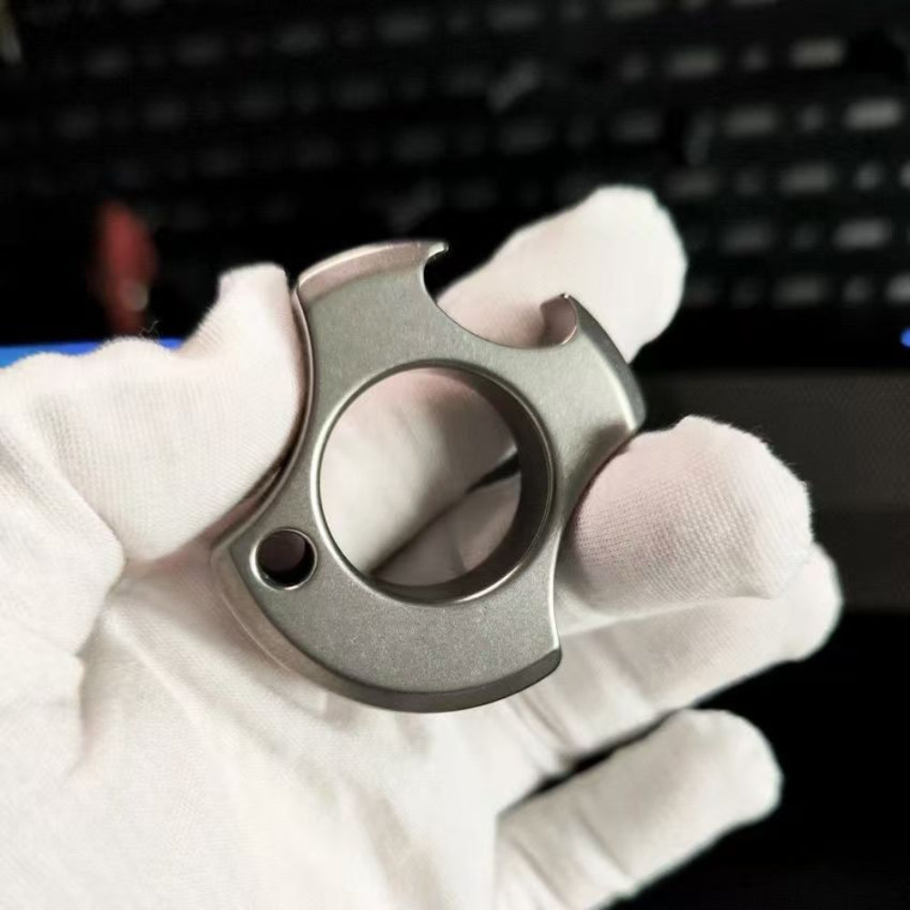 TC4 Titanium Single-Finger Self-Defense Bit – EDC Bottle Opener