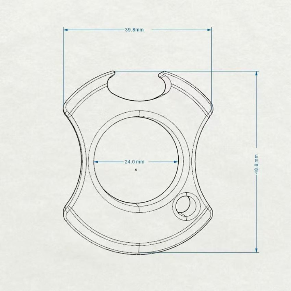 TC4 Titanium Single-Finger Self-Defense Bit – EDC Bottle Opener