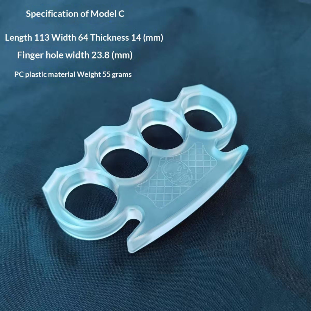 Clear Plastic Brass Knuckles