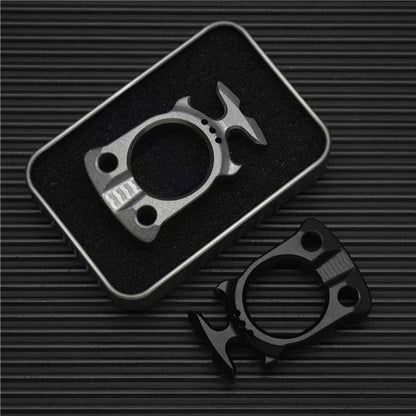 TC4 Titanium EDC Knuckle Tool with Glass Breaker & Bottle Opener
