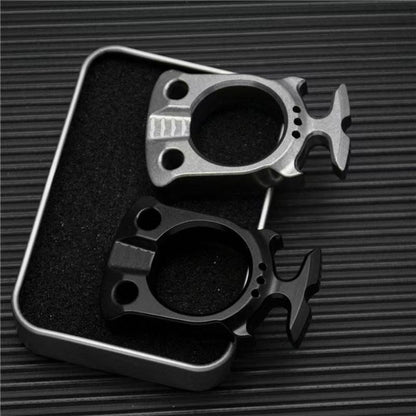TC4 Titanium EDC Knuckle Tool with Glass Breaker & Bottle Opener