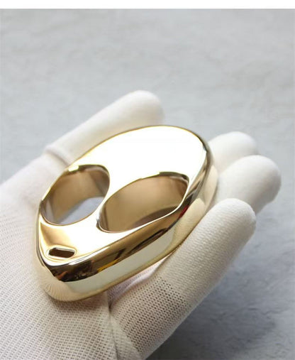 Alien Style Two-Finger Brass Knuckles for Women – Compact EDC Tool