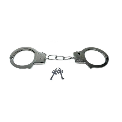 Professional Steel Handcuffs - Double Lock Security & Heavy Duty Construction for EDC, Law Enforcement & Private Play