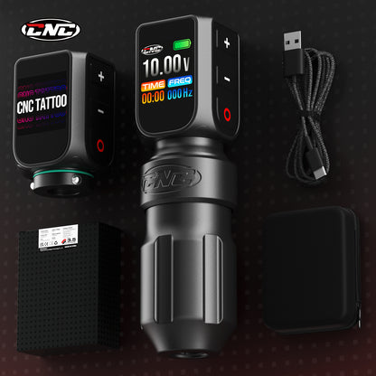 Dual Battery Wireless Tattoo Machine – 4.0mm Stroke Hollow Cup Motor Pen