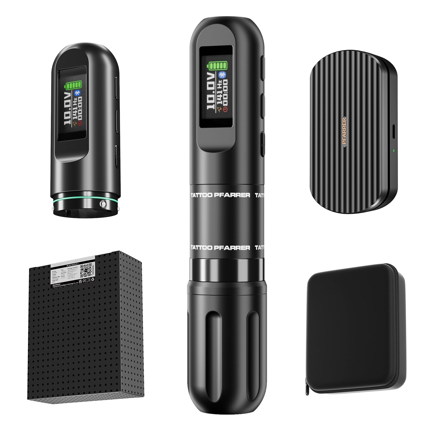 Wireless Tattoo Pen Machine – Dual Battery Rechargeable All-in-One Tattoo Gun with Bluetooth Foot Pedal
